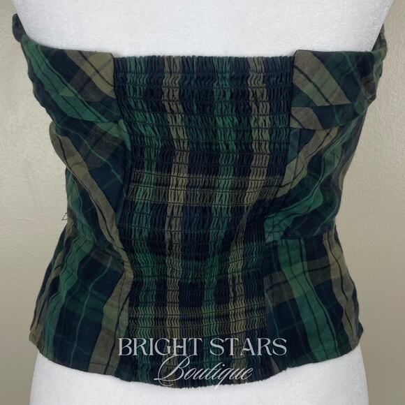 Rare Plaid Tartan Corset Top ASO Elena Gilbert The Vampire Diaries Y2K TVD - Picture 7 of 10
